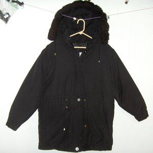 Carlo Briani hip length hooded coat, M, Measures 44" Chest